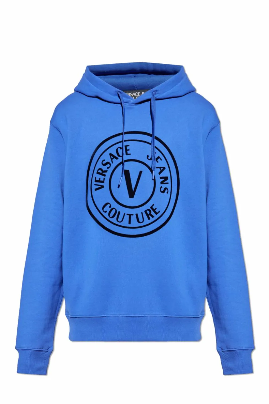 Versace Jeans Couture NIEBIESKI Bluza z kapturem