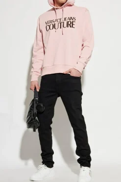 Versace Jeans Couture RÓŻOWY Buza z kapturem