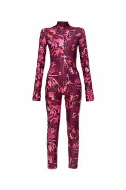 Versace Jeans Couture RÓŻOWY Kombinezon o dopasowanym kroju