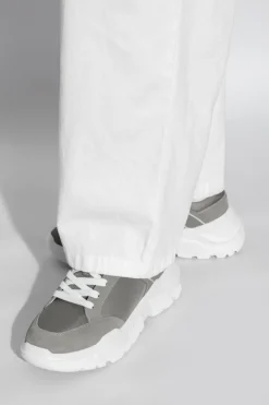 Versace Jeans Couture SZARY Buty sportowe z nadrukowanym logo