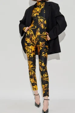 Versace Jeans Couture ŻÓŁTY Kombinezon o dopasowanym kroju