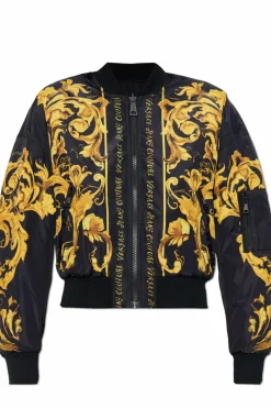 Versace Jeans Couture ŻÓŁTY Dwustronna kurtka typu `bomber`