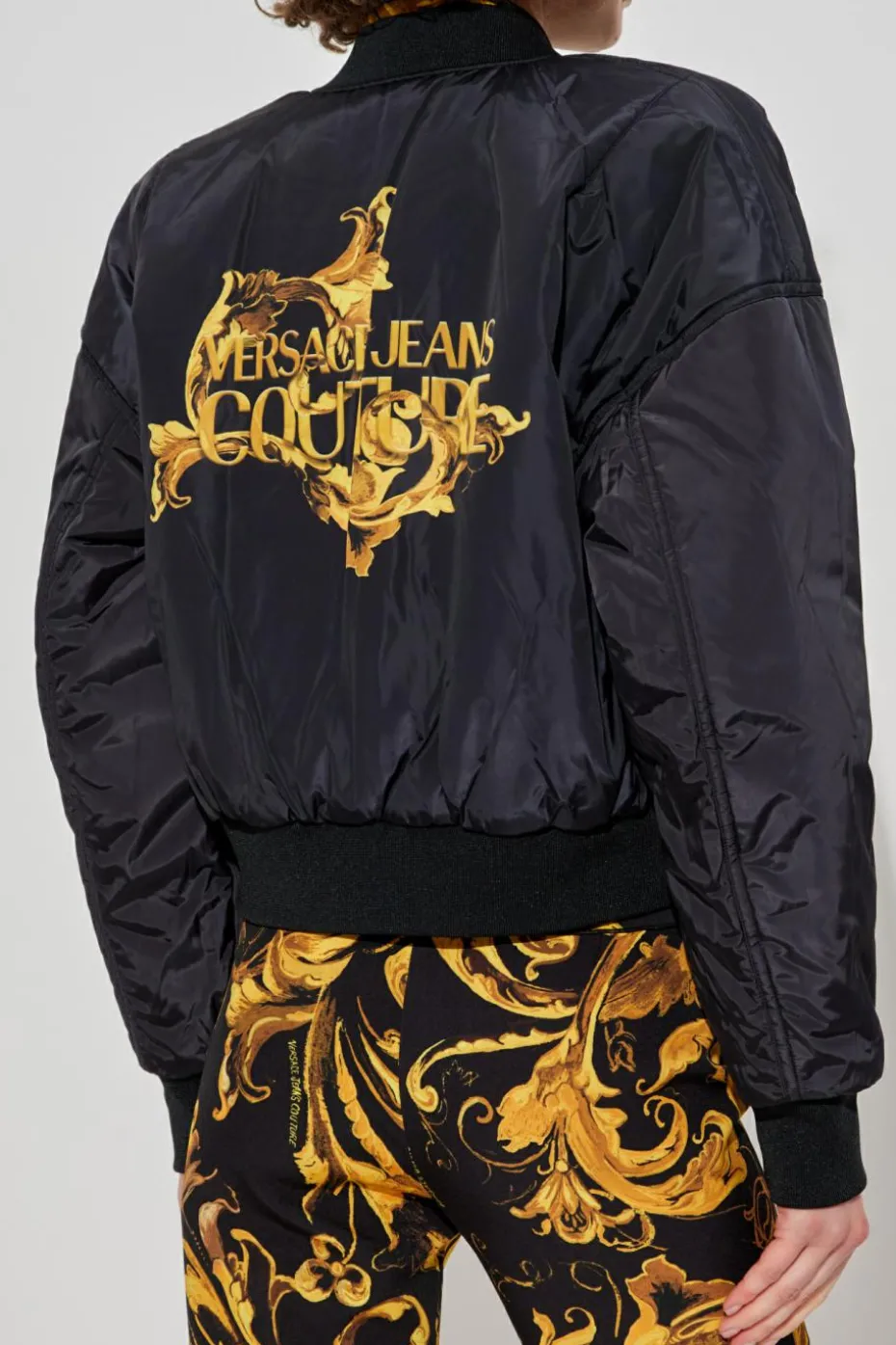 Versace Jeans Couture ŻÓŁTY Dwustronna kurtka typu `bomber`