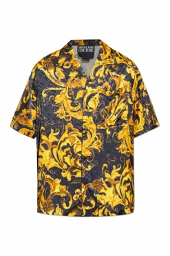 Versace Jeans Couture ŻÓŁTY Koszula ze wzorem