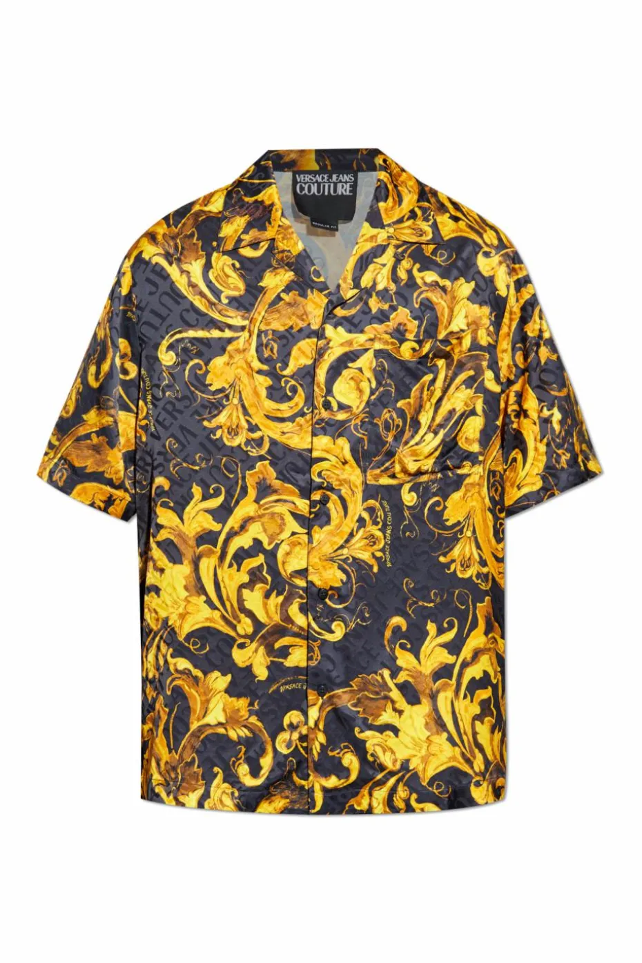 Versace Jeans Couture ŻÓŁTY Koszula ze wzorem