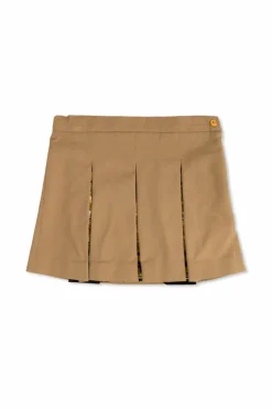 Versace Kids beżowy Spódnica z zaszewkami