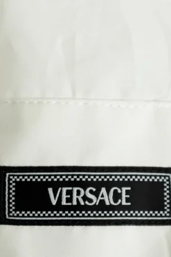 Versace Kids BIAŁY Koszula dekoracyjnymi guzikami