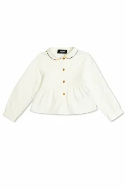Versace Kids BIAŁY Koszula z kołnierzem