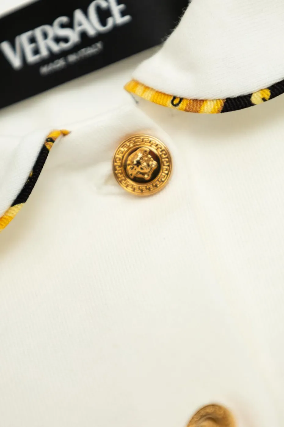 Versace Kids BIAŁY Koszula z kołnierzem