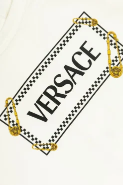 Versace Kids BIAŁY Pajacyk niemowlęcy