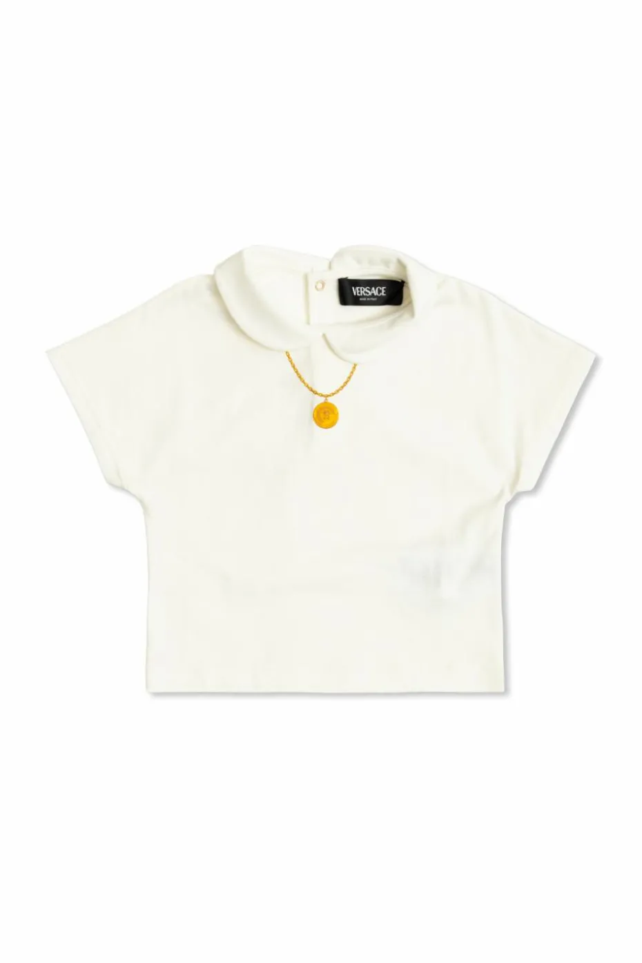 Versace Kids BIAŁY Top z nadrukiem