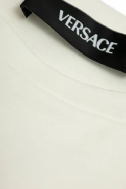 Versace Kids BIAŁY T-shirt z logo
