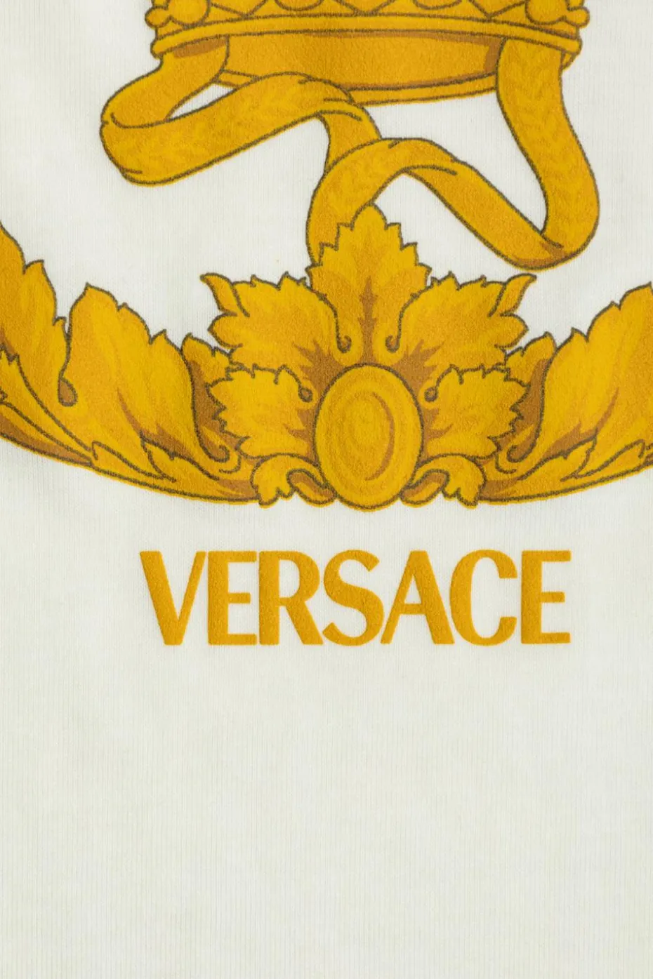 Versace Kids BIAŁY T-shirt z nadrukiem charakterystycznej głowy Meduzy