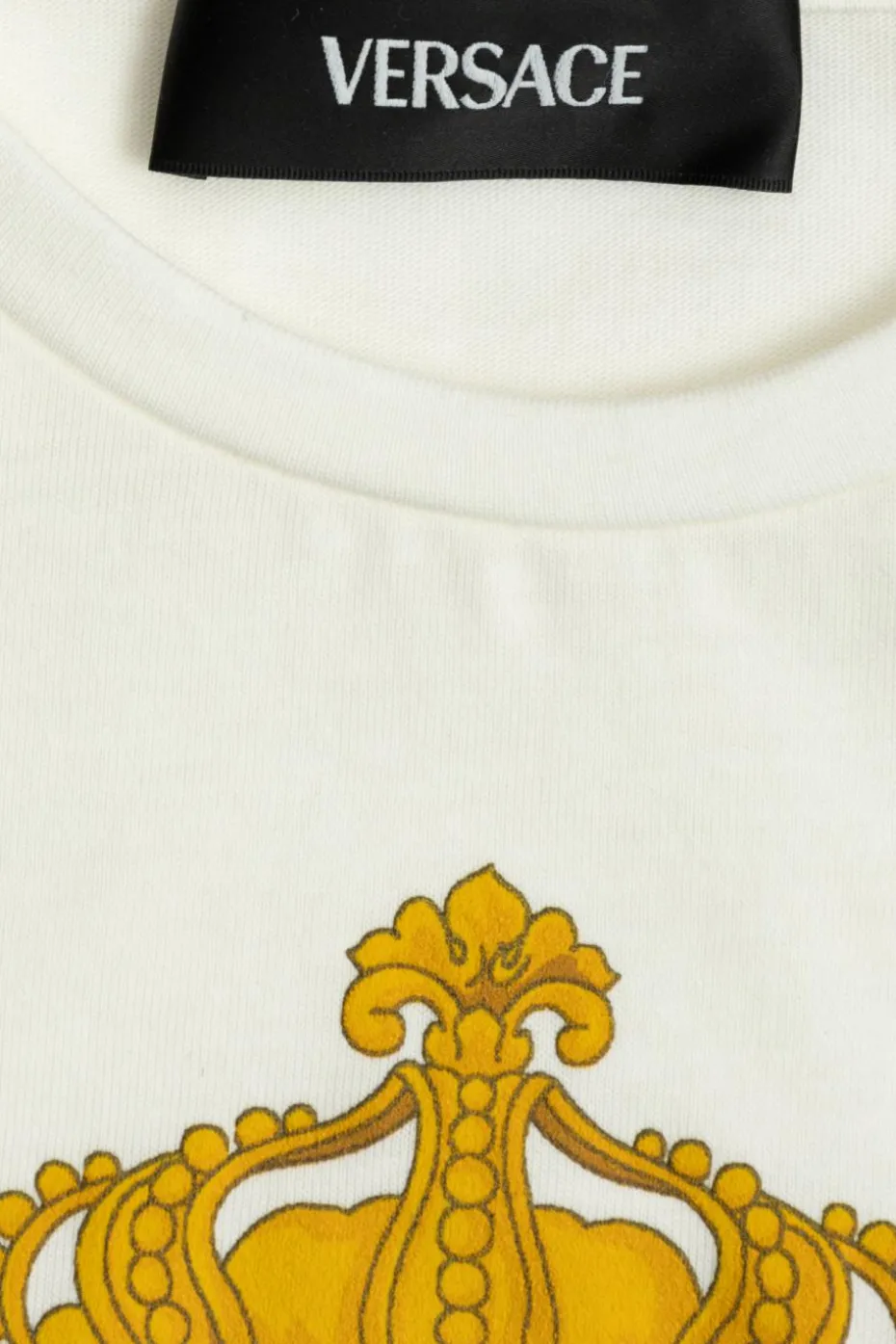 Versace Kids BIAŁY T-shirt z nadrukiem charakterystycznej głowy Meduzy