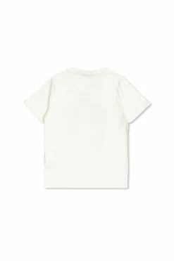Versace Kids BIAŁY T-shirt z połyskującymi aplikacjami