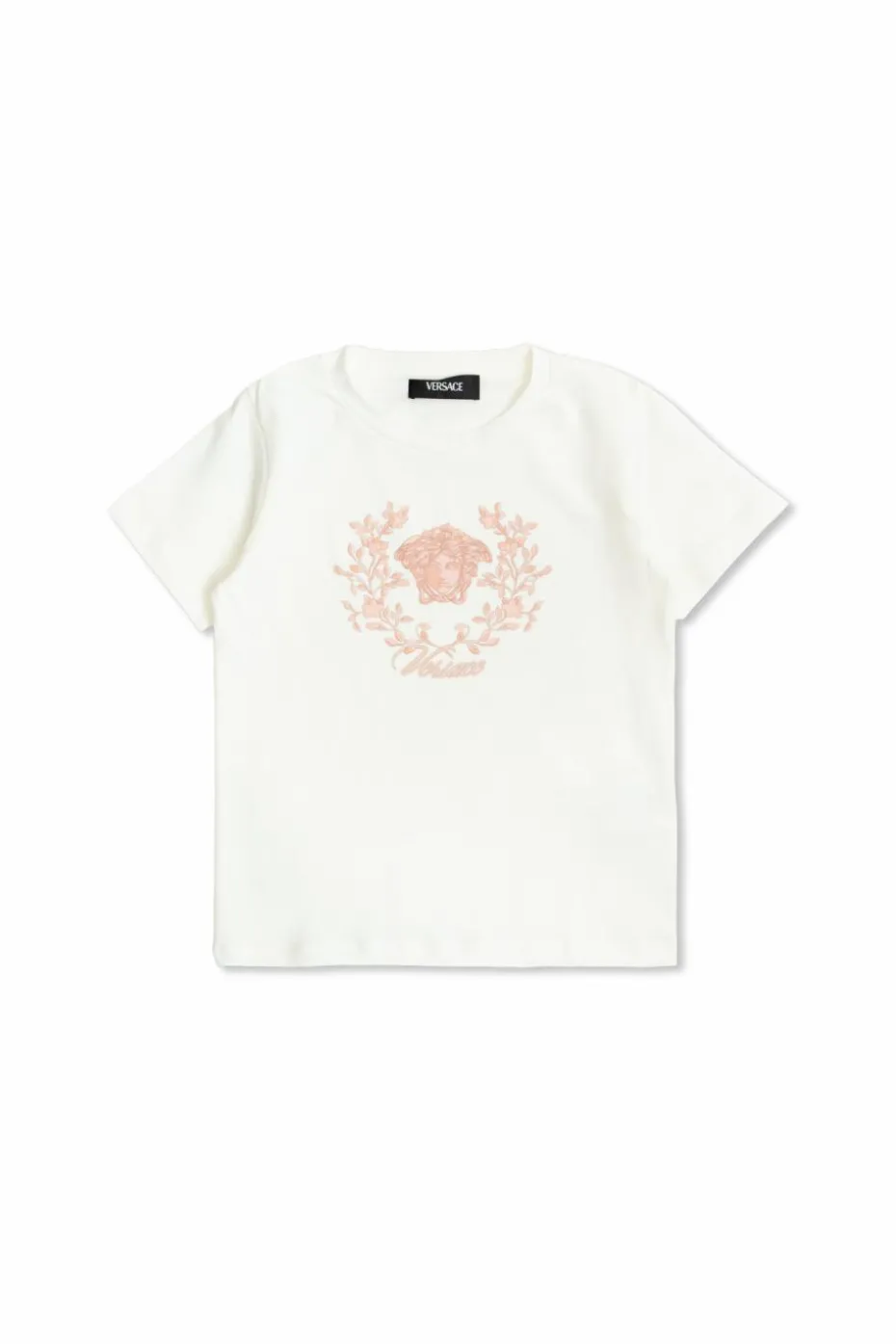 Versace Kids BIAŁY T-shirtz logo