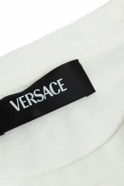 Versace Kids BIAŁY T-shirtz logo