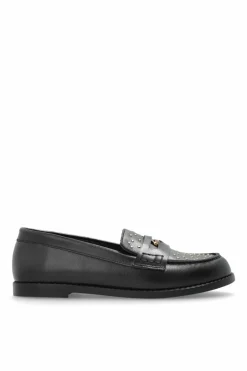 Versace Kids CZARNY Skórzane buty typu `loafers`