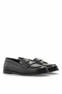 Versace Kids CZARNY Skórzane buty typu `loafers`