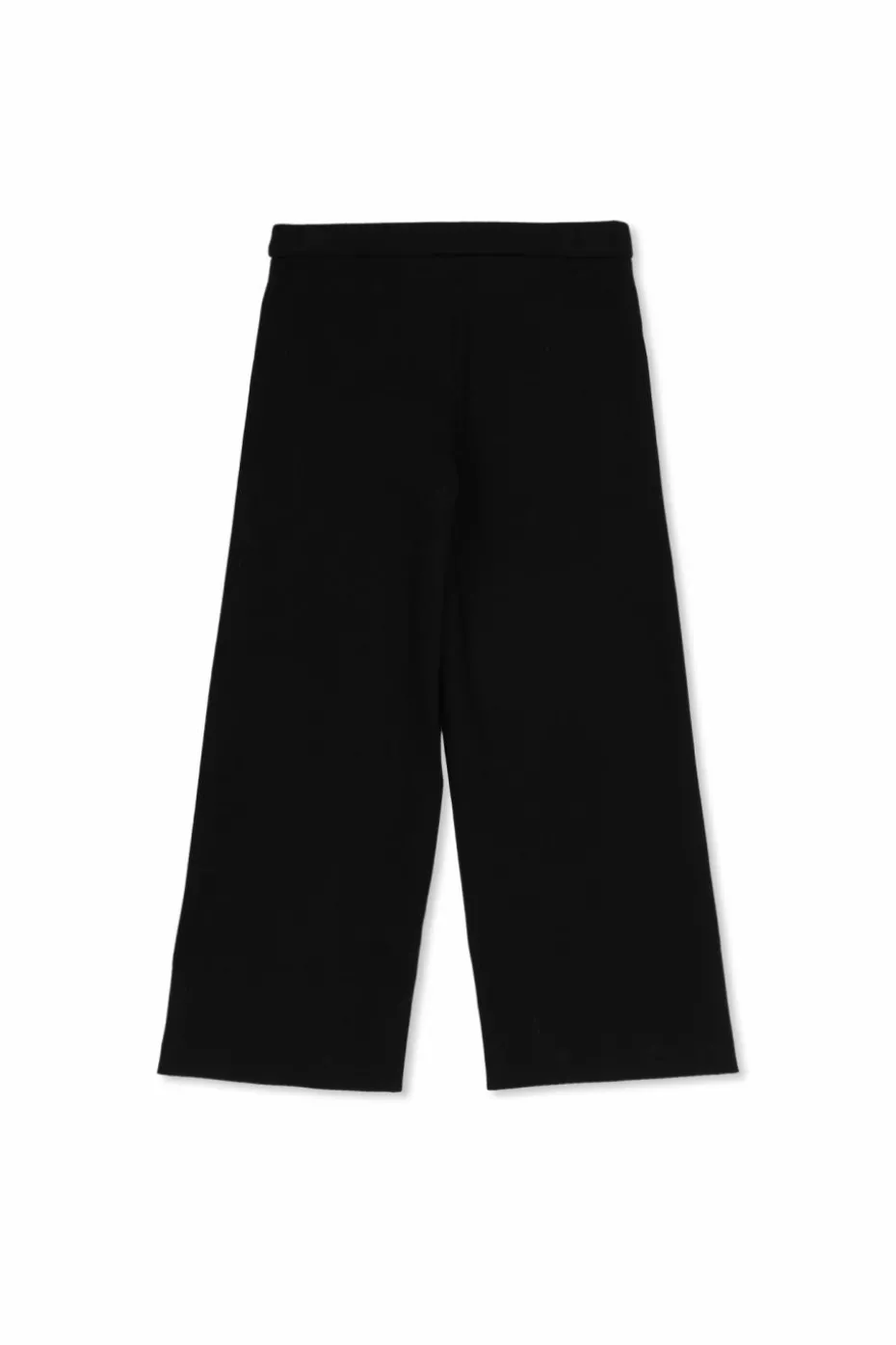 Versace Kids CZARNY Spodnie z przeszyciem na nogawkach