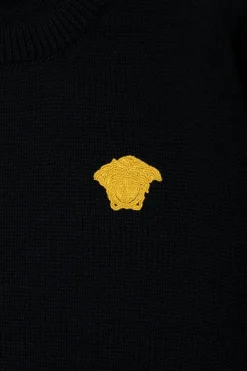 Versace Kids CZARNY Wełniany sweter