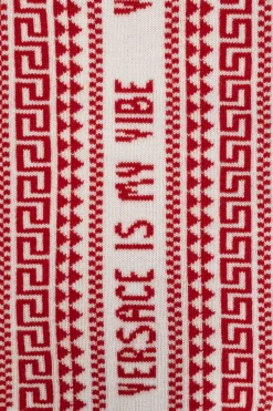 Versace Kids CZERWONY Wełniany szal
