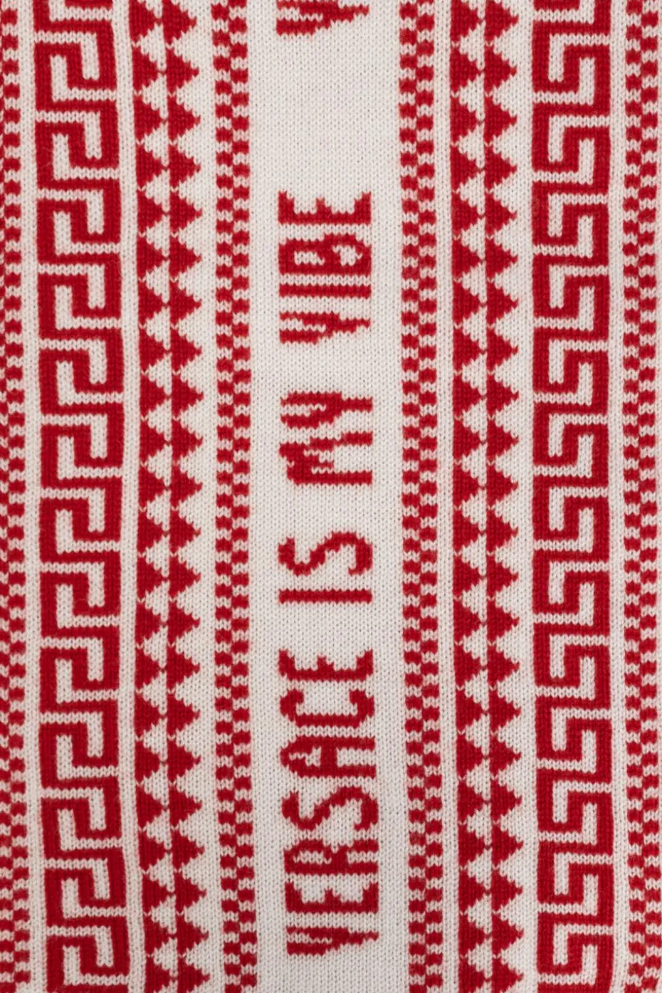 Versace Kids CZERWONY Wełniany szal