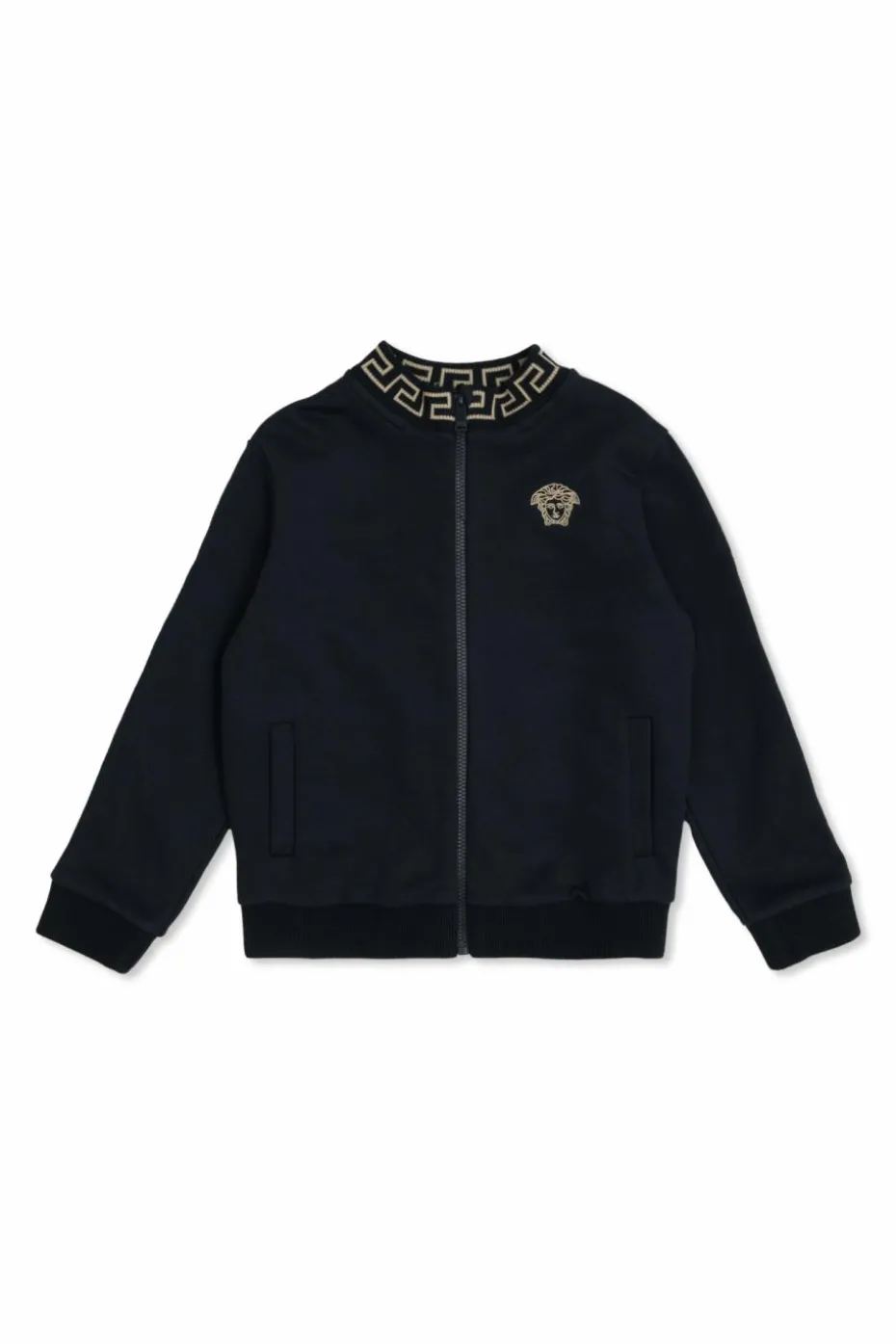 Versace Kids GRANATOWY Bluza z logo