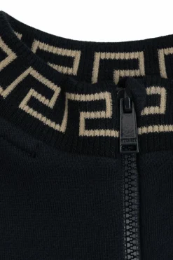 Versace Kids GRANATOWY Bluza z logo