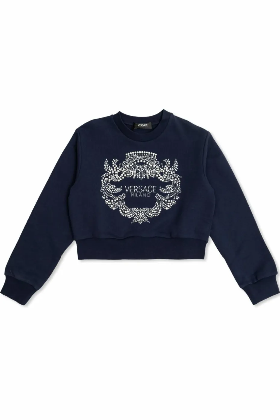 Versace Kids GRANATOWY Bluza z logo