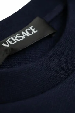 Versace Kids GRANATOWY Bluza z logo