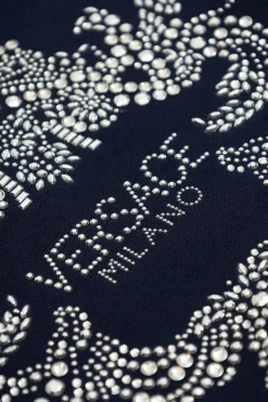 Versace Kids GRANATOWY Bluza z logo