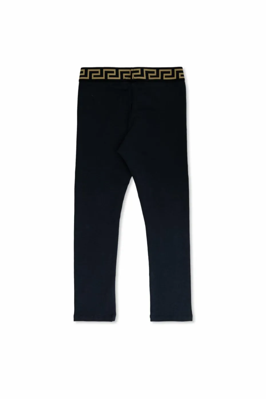 Versace Kids GRANATOWY Legginsy z logo