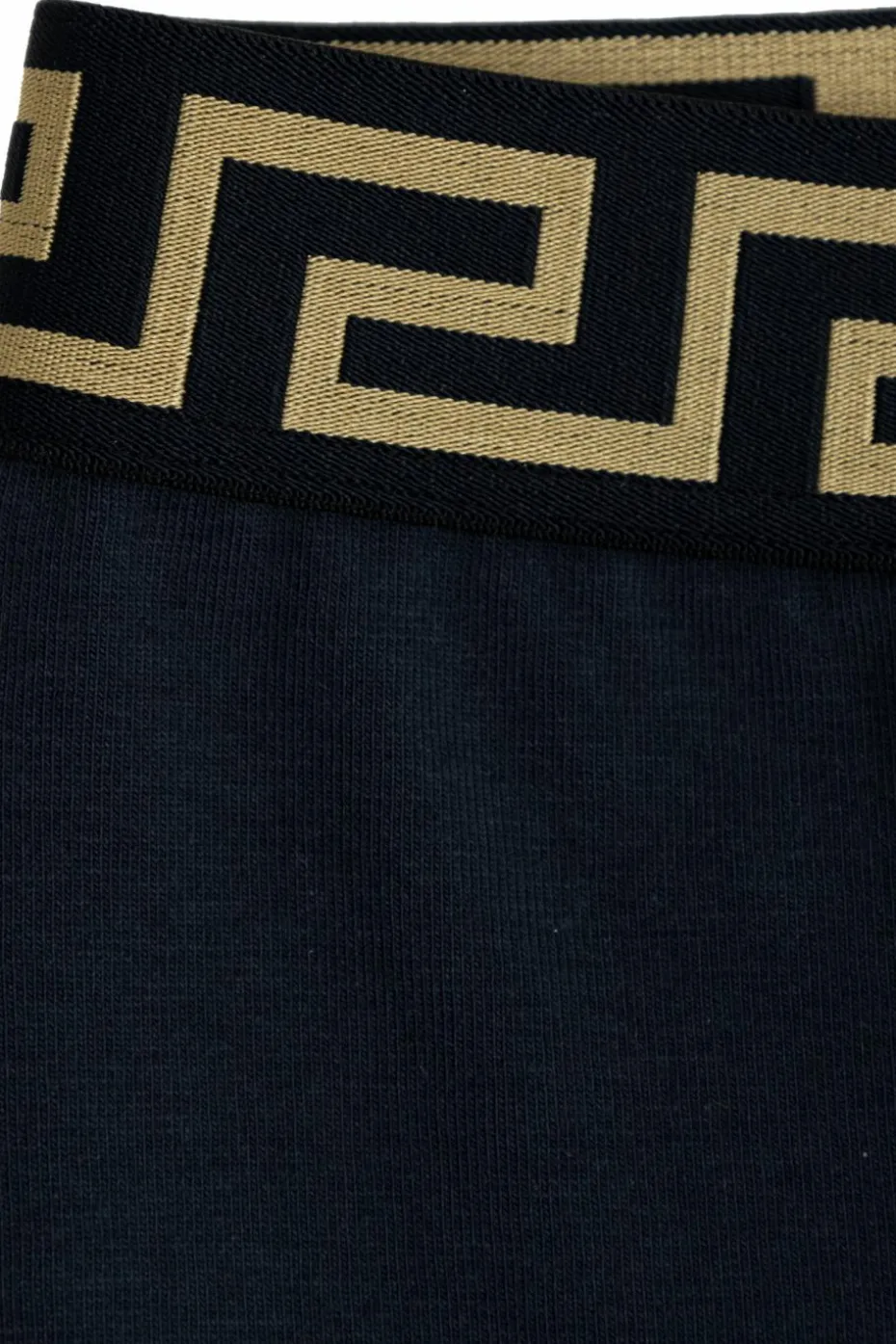 Versace Kids GRANATOWY Legginsy z logo