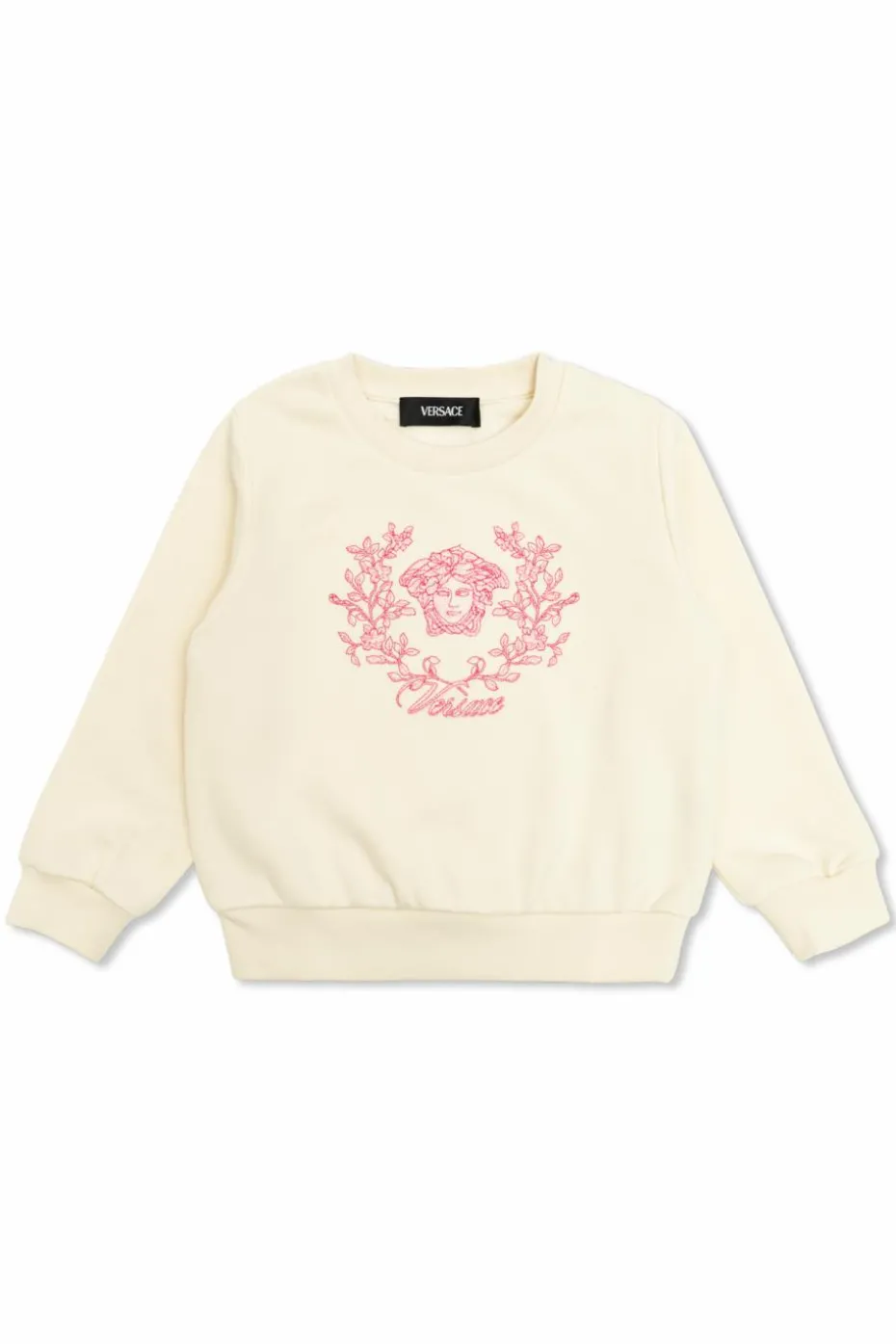 Versace Kids kremowy Bluza z logo