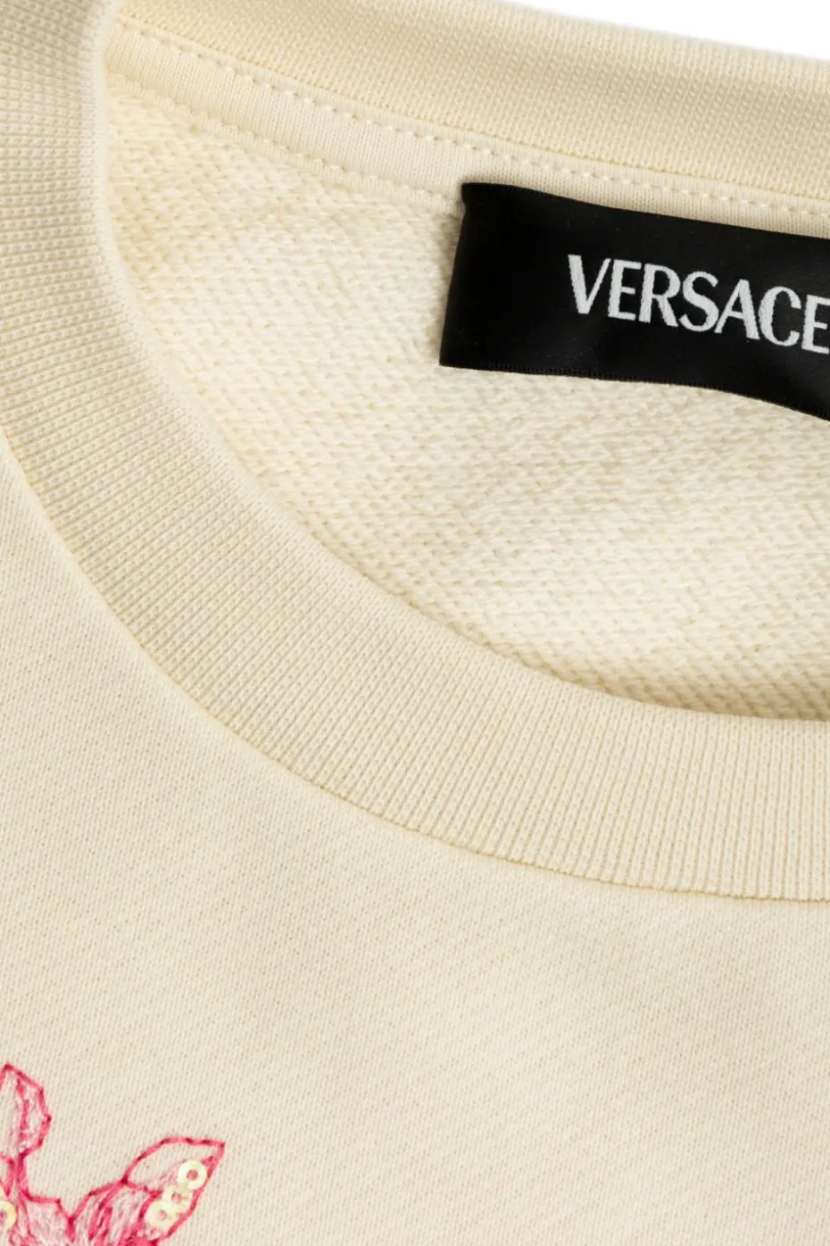 Versace Kids kremowy Bluza z nadrukiem charakterystycznej głowy Meduzy