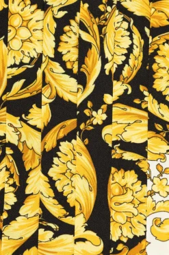 Versace Kids kremowy Sukienka z plisowanym dołem