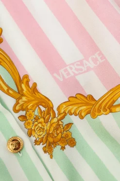 Versace Kids MULTIKOLOR Jedwabna koszula