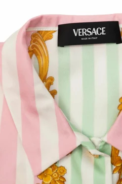 Versace Kids MULTIKOLOR Jedwabna koszula