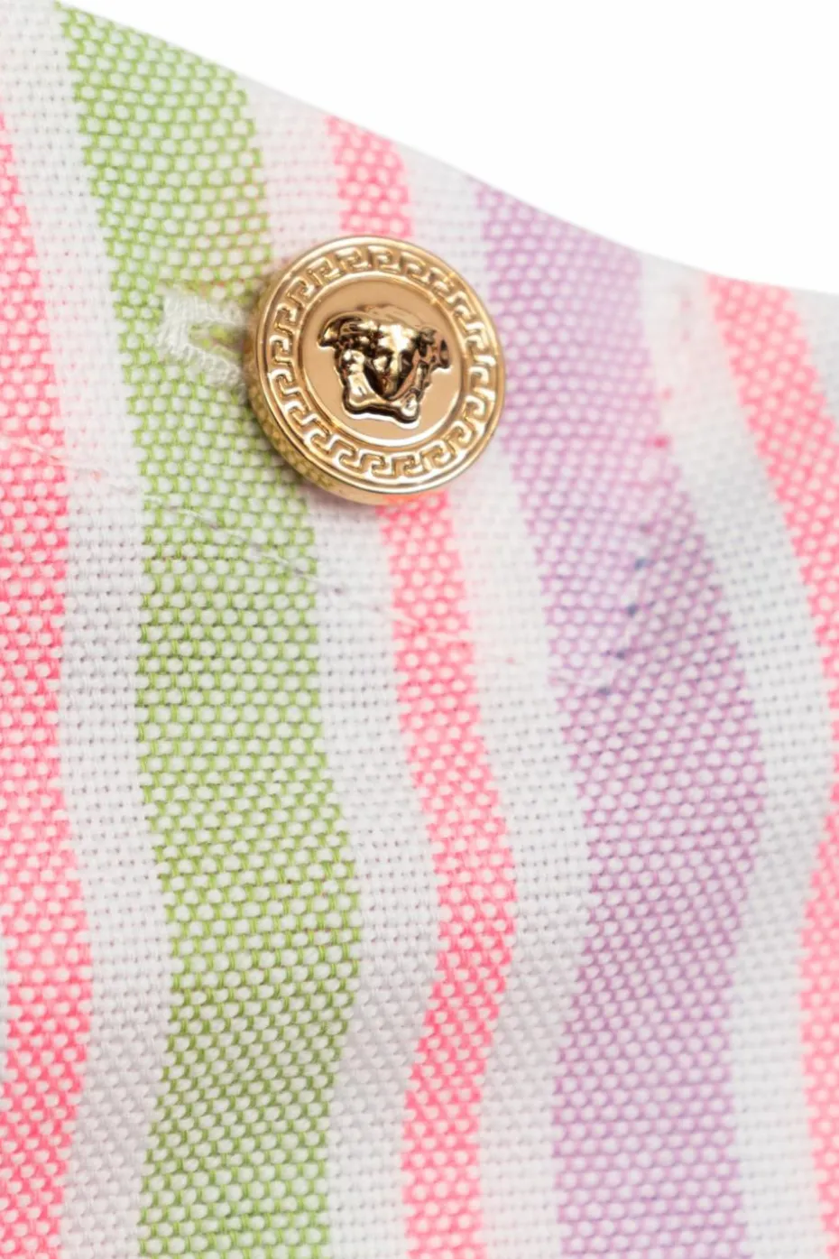 Versace Kids MULTIKOLOR Krótki top ze wzorem w pasy