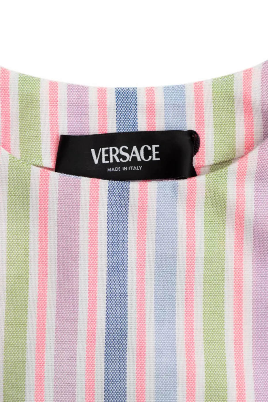 Versace Kids MULTIKOLOR Krótki top ze wzorem w pasy