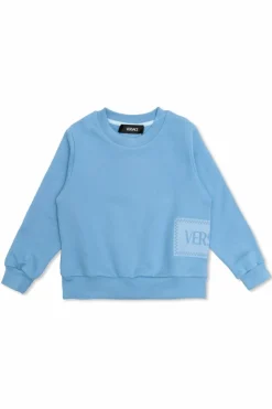 Versace Kids NIEBIESKI Bluza z logo