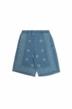 Versace Kids NIEBIESKI Jeansowe szorty