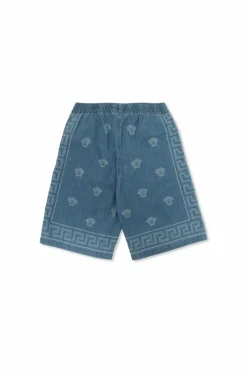 Versace Kids NIEBIESKI Jeansowe szorty