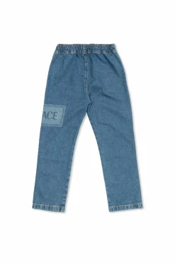 Versace Kids NIEBIESKI Jeansy z logo