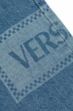 Versace Kids NIEBIESKI Jeansy z logo