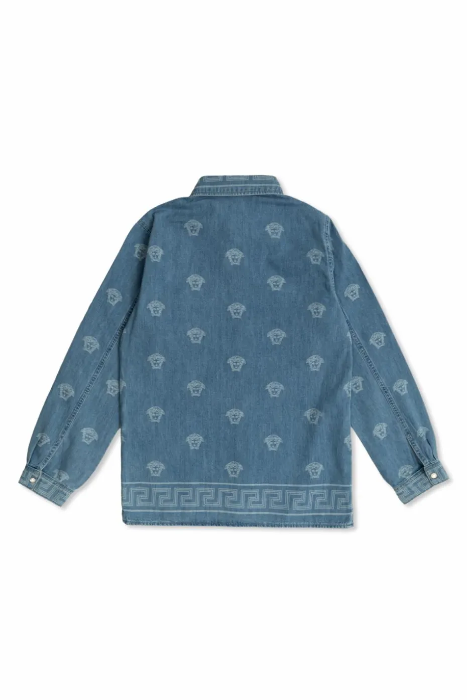 Versace Kids NIEBIESKI Jeansowa koszula