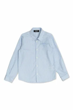 Versace Kids NIEBIESKI Koszula z wyszytym logo