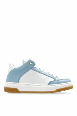 Versace Kids NIEBIESKI Skórzane buty sportowe