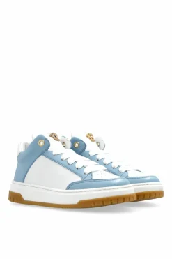 Versace Kids NIEBIESKI Skórzane buty sportowe